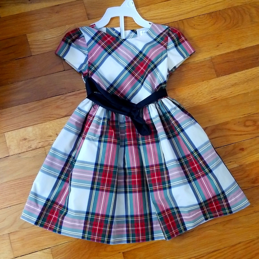 24 m ralph lauren tartan dress. Includes diaper cover